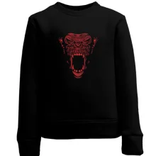 Дитячий світшот Monkey red lines art