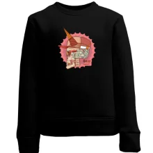 Детский свитшот Unicorn skull