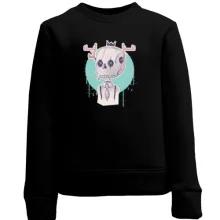Детский свитшот Skull with horns