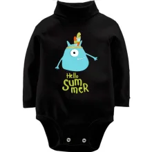 Дитяче боді з довгим рукавом Hello Summer. Native American Monster