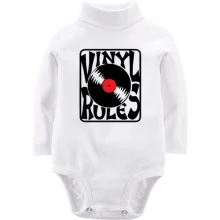 Детское боди с длинным рукавом Vinyl Rules (2)