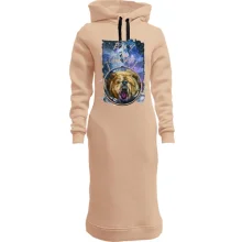 Худі сукня з ведмедем "Enjoy the universe"