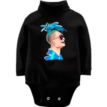Детское боди с длинным рукавом Morgenstern with blue dreadlocks