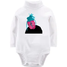 Детское боди с длинным рукавом Morgenstern fan artaMorgenstern with blue dreadlocks art