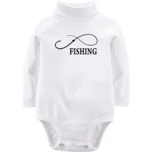 Детское боди с длинным рукавом Fishing infinity