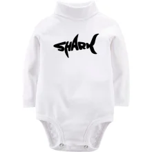 Детское боди с длинным рукавом Shark word