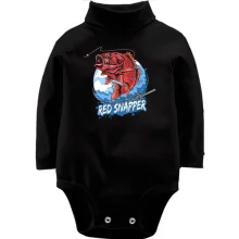 Детское боди с длинным рукавом Red Snapper