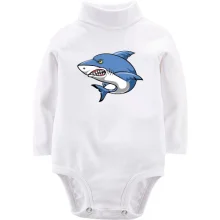 Детское боди с длинным рукавом Angry Shark