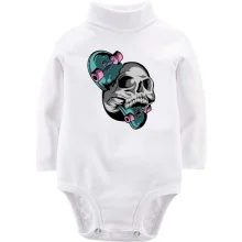 Дитяче боді з довгим рукавом Skull Skater