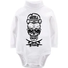 Дитяче боді з довгим рукавом Skull skateboard team
