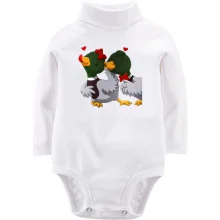 Детское боди с длинным рукавом Duck couple