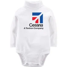 Дитяче боді з довгим рукавом Cessna logo