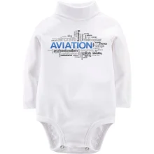 Дитяче боді з довгим рукавом Aviation words