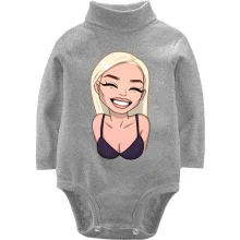 Детское боди с длинным рукавом Art. Blonde smiling 2
