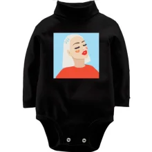 Детское боди с длинным рукавом Blonde portrait art