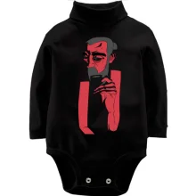 Детское боди с длинным рукавом Red man portrait art