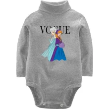 Детское боди с длинным рукавом VOGUE Elsa and Anna