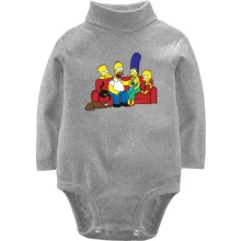Детское боди с длинным рукавом Simpsons family