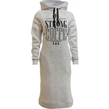 Худі сукня Strong Coffee