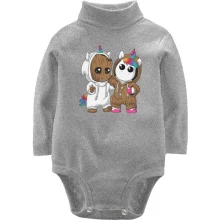 Детское боди с длинным рукавом Mickey mouse red art
