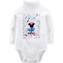 Детское боди с длинным рукавом Minnie Mouse paint atr