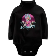Детское боди с длинным рукавом Rick schwifty