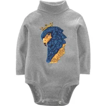 Детское боди с длинным рукавом Yellow-blue bird