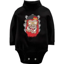 Детское боди с длинным рукавом Gorilla with red beard