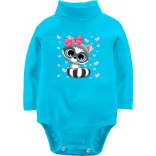 Детское боди с длинным рукавом Baby raccoon girl