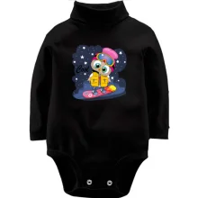 Детское боди с длинным рукавом Baby owl snowboard
