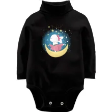 Детское боди с длинным рукавом Baby rabbit on the moon