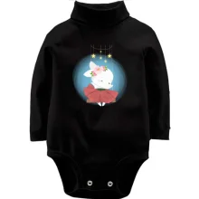 Детское боди с длинным рукавом Baby rabbit in a skirt