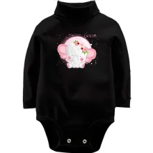 Детское боди с длинным рукавом Baby elephant pink