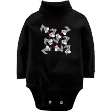 Детское боди с длинным рукавом Bugs bunny pattern