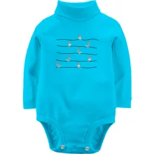 Детское боди с длинным рукавом Bugs bunny pattern.