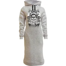 Худи платье lucky skull