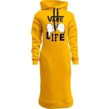 Худи платье Vape life