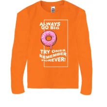 Детский лонгслив Always Go Big