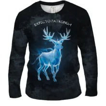 Мужской 3D лонгслив Harry Potter - Expecto Patronum