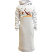 Худи платье с пляжным волейболом