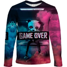 Дитячий 3D лонгслів Game over Panda