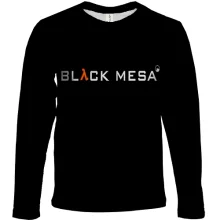 Детский 3D лонгслив с символикой сотрудника Black Mesa (Half Life)