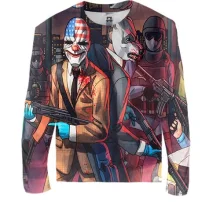 Дитячий 3D лонгслів Payday 2