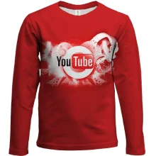 Детский 3D лонгслив You Tube