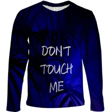 Детский 3D лонгслив Don't touch me с джунглями