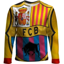 Детский 3D лонгслив FC - Barcelona