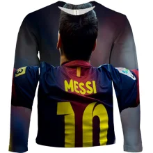 Дитячий 3D лонгслів Messi №10 зі спини