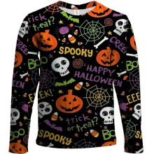Дитячий 3D лонгслів Happy Halloween