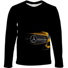 Детский 3D лонгслив Mercedes-Benz Car