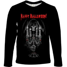 Дитячий 3D лонгслів Happy Halloween (з черепом)